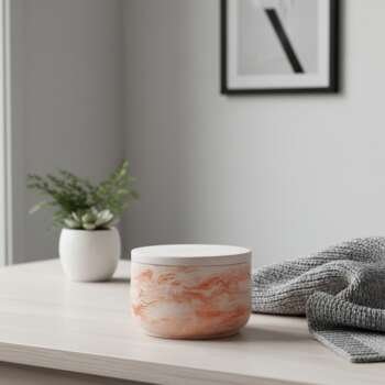 Διακοσμητικό Βαζάκι με Καπάκι Bronze Mix1