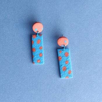 Σκουλαρίκια Orange Dots