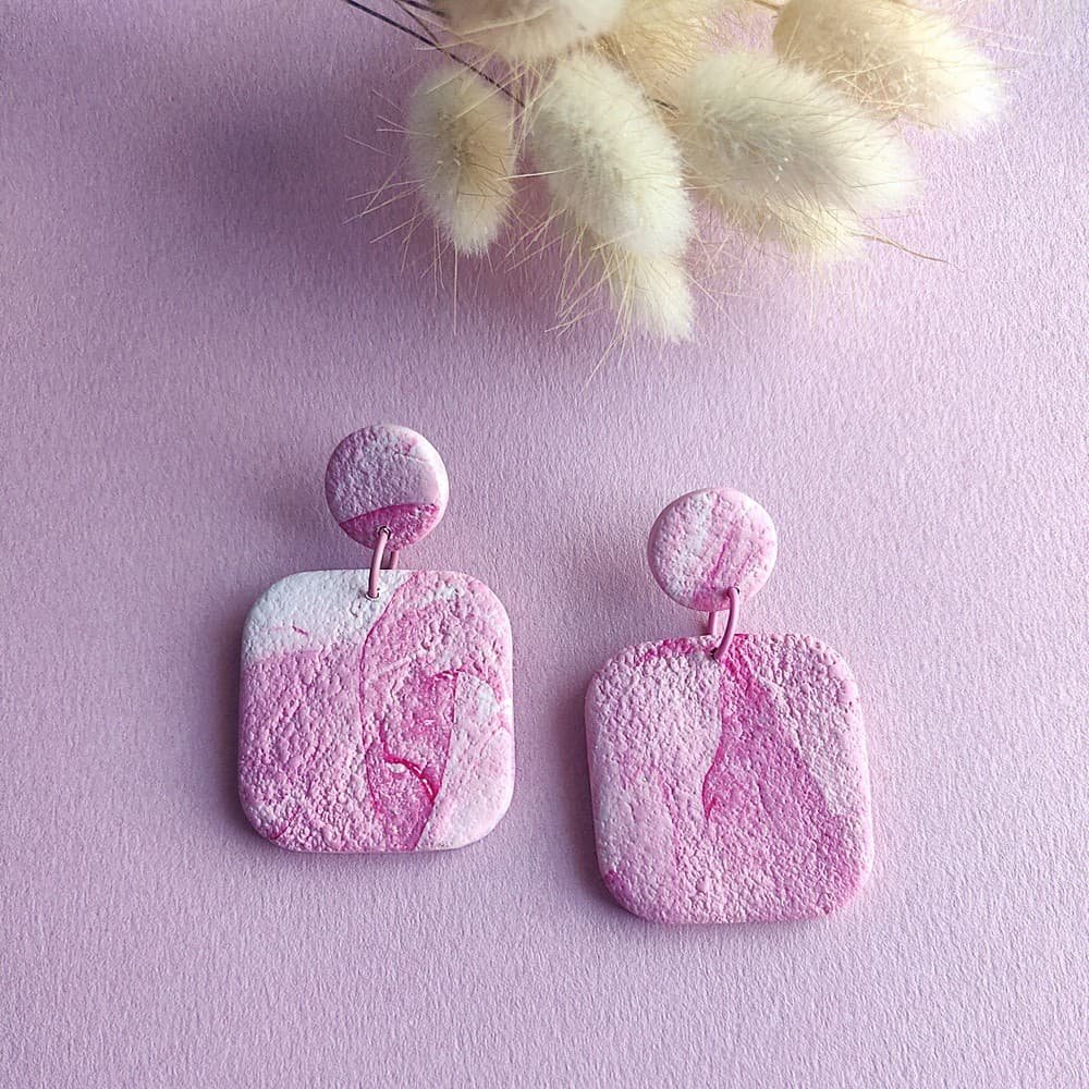 Σκουλαρίκια Pink flow