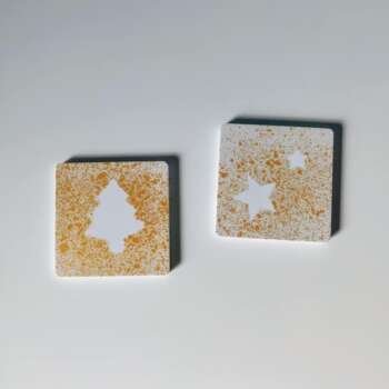 Χριστουγεννιάτικα σουβέρ Golden splash