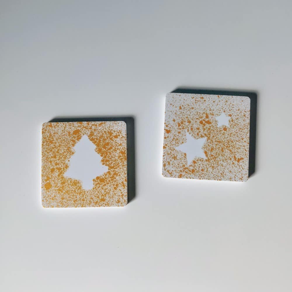 Χριστουγεννιάτικα σουβέρ Golden splash