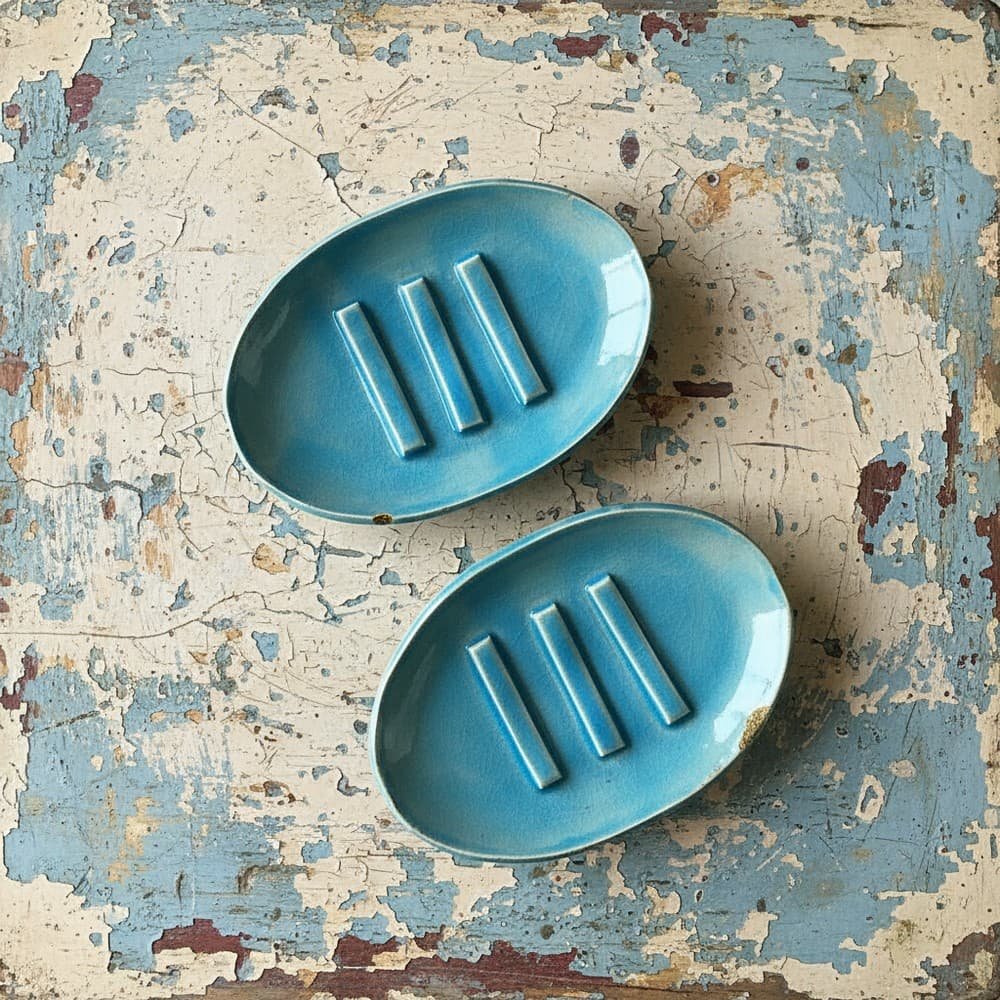 Μπλε Κεραμική Σαπουνοθήκη 1