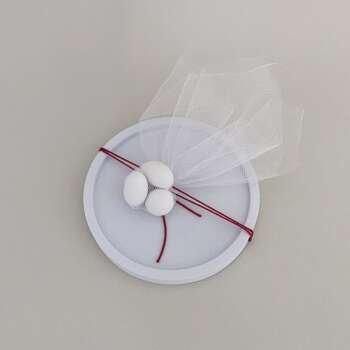 Μπομπονιέρα Στρογγυλό Σουβέρ