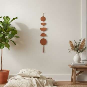 Boho Διακοσμητικό Τοίχου σε Τερακότα Απόχρωση