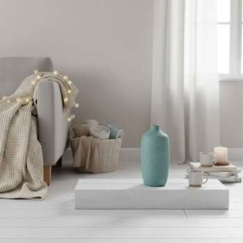 Κεραμικό Βάζο με Τυρκουάζ Γυαλιστερό Σμάλτο 1