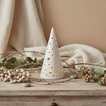 Κεραμικό Δοχείο - Λευκό Δέντρο Μικρό