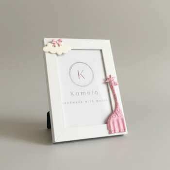 Παιδική Κορνίζα Pink Giraffe 1