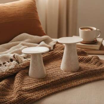 Σετ Κεραμικών Κηροπήγιων Natural Dots 1