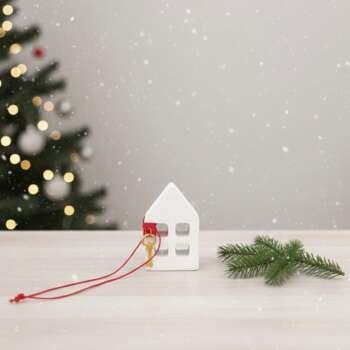 Χριστουγεννιάτικο Γούρι Σπιτάκι - Σχέδιο Δ