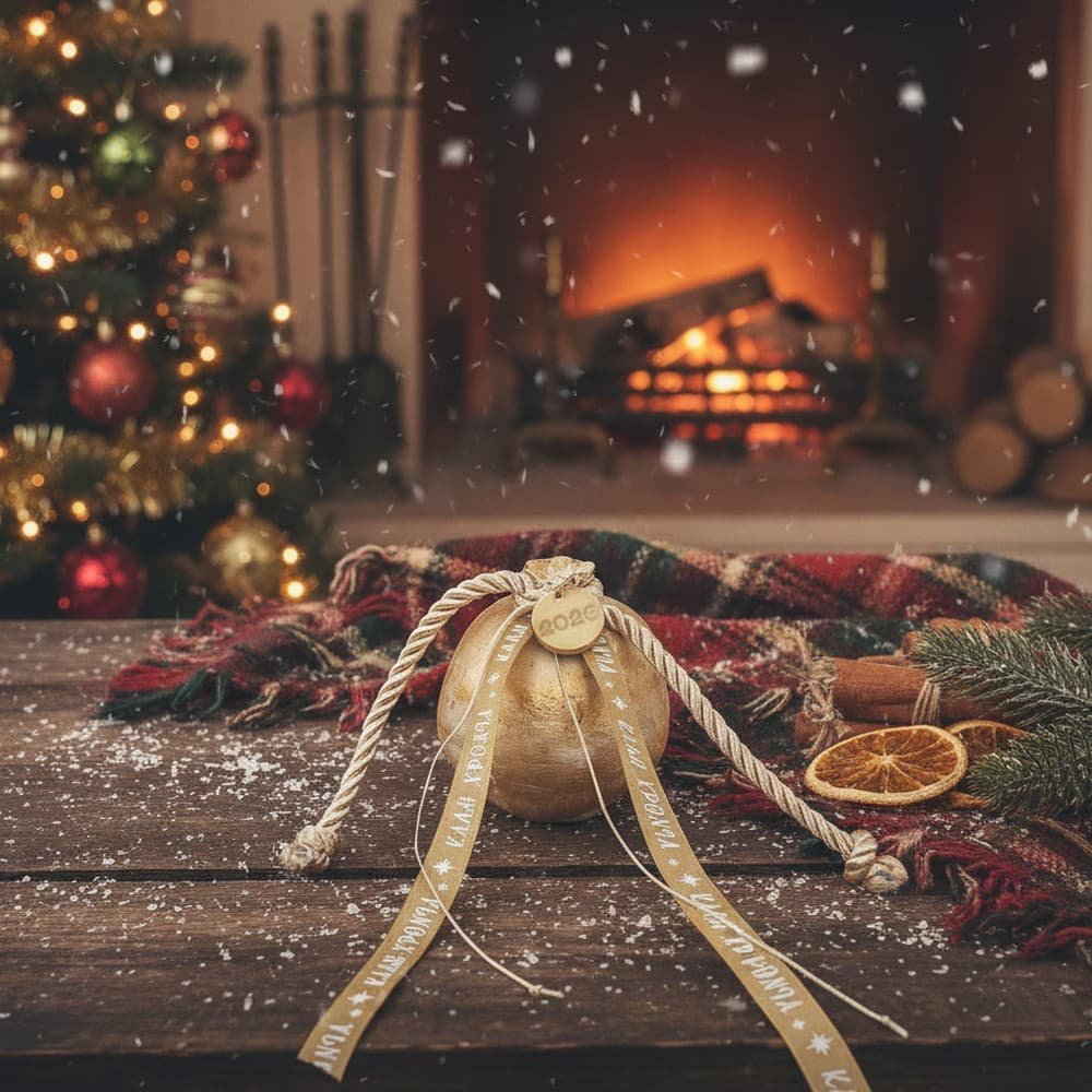 Χριστουγεννιάτικο Γούρι Χρυσό Ρόδι