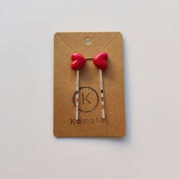 Τσιμπιδάκια Μαλλιών Red Hearts 1